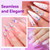 Makartt Rhinestone Glue for Nails 12PCS 30ML, Super Strong Gel Adhesive for Nail Salon, 3D Nail Art, Gem Jewelry & Nail Charm Decoration