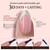 BTArtboxnails XCOATTIPS French Tips Nails - Extra Short Square Nail Tips with Nail Gel, French Protecing Duo, Nail Lamp, All in One Soft Gel French Tip Press on Nails Gel Extension