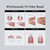 BTArtboxnails XCOATTIPS French Tips Nails - Extra Short Square Nail Tips with Nail Gel, French Protecing Duo, Nail Lamp, All in One Soft Gel French Tip Press on Nails Gel Extension