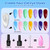 Beetles Deal Box Gel Nail Polish Kit with U V Light - 32 Colors Studio Essentials Gel Polish 68 Pcs Nail Kit with TPO & HEMA Free Base Coat Cat Eye Top Coat Home Salon DIY Nails Tools Gifts for Women