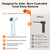 Electric Tonsil Stone Remover Vacuum – 8 Suction Levels with LED Light, Safety Pause Button & Oral Protection | High-Precision Tonsil Stone Removal Kit with 13 Attachments(White)