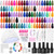 Beetles Gel Nail Polish Kit with U V Light, 68 Pcs Gel Nail Kit 35 Colors Emotional Spectrum with Base Matte&Glossy Top Coat Soak Off Nails Supplies Manicure Set Home Salon Gifts for Women