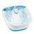 Homedics Bubble Mate Foot Spa, Toe Touch Controlled Foot Bath with Invigorating Bubbles and Splash Proof, Raised Massage Nodes and Removable Pumice Stone