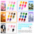 VANREESA 84 Pcs Gel Nail Polish Kit with U V Light and Almond Nail Tips -40 All Seasons Colors Gel Polish Set with 5 Pcs Base Top Coat Gel Nail Kit for Beginners with Everything Gifts for Women