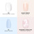 Olive & June Glue Press On Bestsellers Kit | Includes 4 Fake Nail Sets (HD Crisp White, Classic French, Shimmery Super Star, BP Icy Blue) | Realistic Look, Non-Damaging Glue, Up to 14-Day Wear