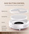 MelodySusie Compact Nail Dust Collector with Lightweight Design,Hpro 3800RPM Portable Nail Vacuum Fan with 3 Suction Modes,Reusable Filter & Easy-Control for Beginners,Nail Students & Home Use,White