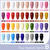 GAOY 42 Pcs Gel Nail Polish Kit, Pink White Red Jelly Nude Colors All Seasons Gel Nail Polish Set with Glossy & Matte Top Coat and Base Coat for DIY Manicure at Home