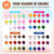 VANREESA Gel Nail Polish Kit with U V Light 74 Pcs Gel Polish Nail Set 56 All Seasons Colors Nail Polish Set + Base and 4 Effects Top Coat with Manicure Tools Complete Nail Kit Gifts for Women