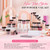 AZUREBEAUTY 31 Pcs Dip Powder Nail Kit Starter 20 Colors Clear Nude Pink Brown Glitter All Season Acrylic Dipping Powder Liquid Set with Top/Base Coat Activator for French Nail Art DIY Salon Gift