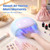 Beetles UV Nail Lamp, Candy Blue Gel Nail Light with Manicure Accessories, Countdown Display LED Nails Lamps for Gel Polish Smart Sensor Larger Space Nails Dryer Flash Cure DIY Tools Gifts for Women