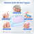 Beetles UV Nail Lamp, Candy Blue Gel Nail Light with Manicure Accessories, Countdown Display LED Nails Lamps for Gel Polish Smart Sensor Larger Space Nails Dryer Flash Cure DIY Tools Gifts for Women