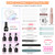 VANREESA 148Pcs Gel Nail Polish Kit with U V Light Almond Nail Tips Nail Drill -60 All Seasons Colors Gel Polish Set with 6Pcs Base Top Coat Gel Nail Kit for Beginners with Everything Gifts for Women
