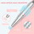 MOCOWIND Portable Nail Drill Professional 35000 RPM, Rechargeable Electric Nail File Machine Cordless E-File for Acrylic Gel Polishing Removing with Bits Kit for Manicure Salon Home, Pink