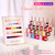 Double Rhythm 28Pcs 0.5Oz Gel Nail Polish Set Same Color Same Bottle Gel Polish Kit Nail Art Manicure Salon DIY at Home for Women (Red Pink Collection-T24-4)