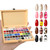 GZIXBDA Sponge Mini Paint Patting Gel Polish & Tools Kit, 57 Colors Ombre Nail Gradient Painting Gel Blush Blooming for UV LED Cured Pigment Gel for Beginner & Salon