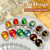 Double Rhythm Cat Eye Gel Nail Polish Set of 6 Same Color Same Bottle 0.5 Oz Shimmer Glitter with Magnet Holographic Reflective Magnetic UV Polish Kit (Golden Black Brown Red Blue Green-T6-33)