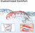 Functional dentures, Adjustable Functional Full-Mouth dentures, Premium Style, Custom-Made Silicone Full-Mouth Denture Set, Premium Style, for Men and Women-2-piece