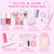 Olive & June Bestsellers Gel Nail Polish Set | Hema Free | UV LED Nail Lamp Needed | 6 Shades (HD, KMC, Pink Goldfish, Icing Is The Best Part, Prom, XOXO) + Gel Top Coat, Base Coat, Peel-Off Base