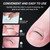 Reieset Titanium Alloy Ingrown Toenail Treatment, Nail Tools, and Ingrown Toenail Removal Kit Specially Designed for Curved Nail Repair and Ingrown Toenail Corrector (0.59/0.67in)