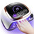 Gugusure UV LED Nail Lamp, Upgrade 180W Nail Dryer for Gel Polish with LCD Display, Auto Sensor and 4 Timer Settings, Professional Curing Lamp Light with 42 Beads for Salon and Home