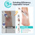 COSLUS C43 Professional Manicure Pedicure Kit, 5-in-1 Electric Nail File for Toenail Hand Feet, Basic & Thick Nails Care, Cordless, 5 Speeds, for Men Women Seniors Home Salon, Wider Grinder, White