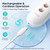 COSLUS C43 Professional Manicure Pedicure Kit, 5-in-1 Electric Nail File for Toenail Hand Feet, Basic & Thick Nails Care, Cordless, 5 Speeds, for Men Women Seniors Home Salon, Wider Grinder, White