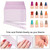 Nail File (200 Pcs), Bulk Emery Board Nail Files for Acrylic Nails and Natural Nails, 100/180 Grit Double Sided Emory Boards for Gel Nail Professional Reusable Washable Manicure Pedicure Kit Set Gray