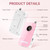 Professional Nail Drill Electric File 45000RPM, Portable Rechargeable Electric Nail File with 11 Drill Bits & 50 Sanding Bands, Low Noise Nail Drill Kit for Acrylic Gel Nails, Salon & Home Use, Pink