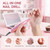 Professional Nail Drill Electric File 45000RPM, Portable Rechargeable Electric Nail File with 11 Drill Bits & 50 Sanding Bands, Low Noise Nail Drill Kit for Acrylic Gel Nails, Salon & Home Use, Pink