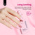 Beetles Summer Gel Polish Set - Romantic Blush 6 Colors Gel Polish Set HEMA-Free, Nude Light Baby Hot Pink Colors Summer Nails, Long Lasting Soak Off UV LED Nail Lamp