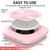 MelodySusie Professional Nail Dust Collector, SPro 4000RPM Nail Vacuum Fan with 2 Powerful Suction Modes & Reusable Filter, Essential Tool for NAI Tech & Salon Use,Pink