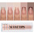 BTArtboxnails XCOATTIPS Press on Nails - French Tip Press on Nails Short Square, Skin Tones Soft Gel Nails False Nail Tips, Soak Off Acrylic Nails Extensions