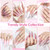 Modelones Poly Nail Gel Kit 8 Rosy Pink Colors with 48W U V/LED Lamp Poly Extension Gel Complete Nail Art Tools Professional Starter Manicure Kit Supplies Rhinestone Glitters Beauty Gift DIY at Home
