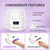 MelodySusie Professional UV LED Nail Lamp, P-Plus30I High Efficient Nail Dryer with 3 Timers & Detachable Base Cures All Hard Gels, Especially Rhinestone Glue, Solid & Liner Gel Polishes