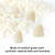 112 Pcs Dental Acrylic Resin Denture False Teeth Shade A3 T8, 4 Sets Synthetic Polymer Resin Fake Teeth for Replacement, Halloween, DIY (28pcs/set)