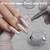 Yokefellow GleamTap Cushion Holographic Aurora Chrome Nail Powder -Holo Nail Art Glitter Decoration Manicure Pigment for Nail Salon(GTKIT-01)