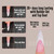 NOVO OVO Halloween XXL Curved Stiletto Almond French Tip Nail Tips, Soft Gel Extra Thick Long Acrylic Hawk Curve Fake Extension, Need Builder Gel & Top Coat, Full Cover Press on DIY 12 Sizes 240 pcs