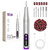 PYRYSA Cordless Nail Drill, Electric Nail File Machine for Acrylic Gel Polish & Dip Powder, Rechargeable Portable Manicure Pedicure Kit, 9 Speeds, LED Display, Low Noise Tool for Home & Salon, Silver