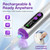 PYRYSA Cordless Nail Drill, Electric Nail File Machine for Acrylic Gel Polish & Dip Powder, Rechargeable Portable Manicure Pedicure Kit, 9 Speeds, LED Display, Low Noise Tool for Home & Salon, Silver