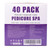 nbc BeautiLab 40 PCS Foot Soak, Pedicure Kit Foot Soak Set With Bubble Salt, Sugar Scrub, Massage Mask, Massage Lotion In a Box 4 Step Foot Spa Kit For Dry Cracked Feet, Tired Feet,10 Set Lavender