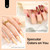 Beetles 20 Colors Metallic Chrome Nail Powder Kit 24Pcs Pearl Chrome Nails Powder Glitter Gold Silver Mirror Nail Art with Base Top Coat & Decoration Sealing Black Gel Nails Polish Gifts for Women