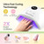 MelodySusie Gel Nail Polish Kit with P-Plus30F UV Nail Lamp - Handheld Cordless P-Art01R UV Light Classic Popular Colors Plant Based Gel Polish with Top Coat Base Coat Builder Manicure Tools
