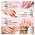 Peacecolor 83Pcs Gel Nail Polish Kit with U V Light and Drill, 56 Colors All Seasons Soak Off Gel Polish Set Cat Eye Gel with Matte/Glossy Glitter Base Top Coat Manicure Nail Kit Gifts for Women Girls