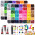 80000Pcs Bedazzling Kit with 4mm Rhinestones, 42 Colors Resin Flatback Nail Rhinestones, Bedazzler Kit with 3 B7000 Glue, Tweezers & Pen, Gems for Crafts, Clothes, Tumblers, Nail Art