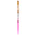 Kiara Sky Kolinsky Acrylic Nail Brush #10 – Pure Kolinsky Sable Hair, Pink Crystal Handle, Acetone Resistant, for Acrylic Application, Extensions & 3D Nail Art