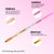 Kiara Sky Kolinsky Acrylic Nail Brush #10 – Pure Kolinsky Sable Hair, Pink Crystal Handle, Acetone Resistant, for Acrylic Application, Extensions & 3D Nail Art