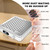 Nail Dust Collector | 1000PA Cordless Nail Dust Collector Nail Tech | 10 Speed Levels | Low Noise & Strong Suction | Reusable Filter, 10 Pads + Nail Dust Brush | for Acrylic Nails, Salon & Home-White