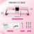 Krofaue Nail Arm Rest for Nails Tech, Luxury Stable Metal Frame with Phone Holder, Ergonomic Comfortable Premium Leather Nail Hand Rest, Large Size Fits Nail Lamp & Manicure Table, Non-Slip,Easy Clean