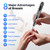 Breosic Electric Nail Drill Professional 35000RPM,Rechargeable Electric Nail File Cordless with 9-Speed & LED Display,12-in-1 Portable Manicure Pedicure kit for Acrylic Gel Dip Powder Nails (Gray)