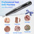 Breosic Electric Nail Drill Professional 35000RPM,Rechargeable Electric Nail File Cordless with 9-Speed & LED Display,12-in-1 Portable Manicure Pedicure kit for Acrylic Gel Dip Powder Nails (Gray)